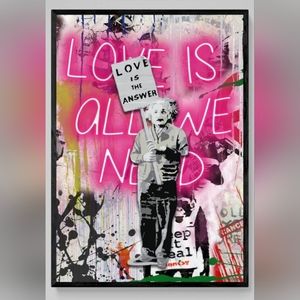 Love is the answer 8 1/2"x11" Wall Art